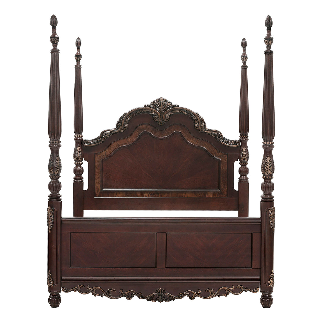 Deryn Park Cherry Queen Poster Bed - 2243-1* - Bien Home Furniture &amp; Electronics