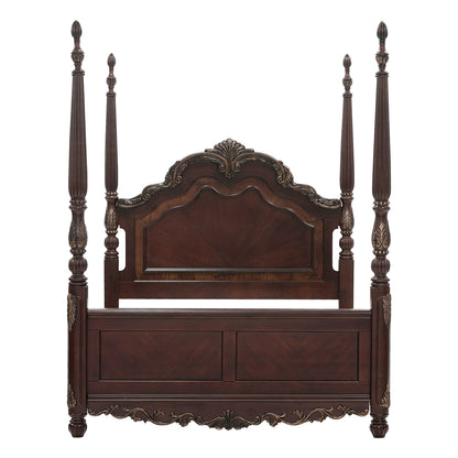 Deryn Park Cherry Queen Poster Bed - 2243-1* - Bien Home Furniture &amp; Electronics