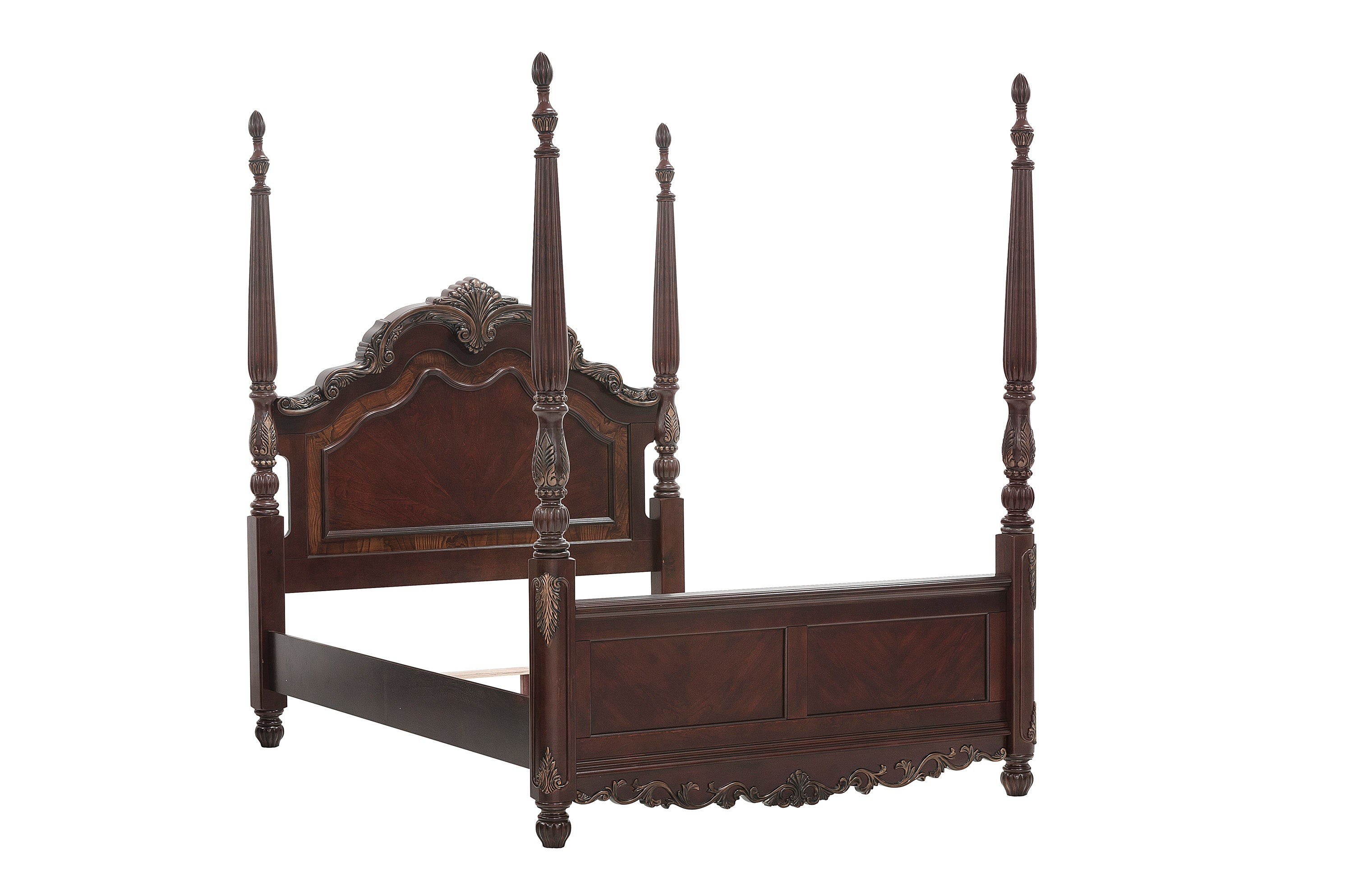 Deryn Park Cherry Queen Poster Bed - 2243-1* - Bien Home Furniture &amp; Electronics
