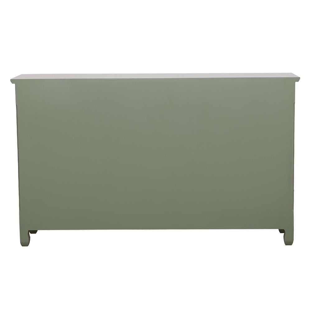 Deserie Antique Green 3-Door Accent Cabinet - 950357 - Bien Home Furniture &amp; Electronics