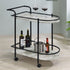 Desiree Black Rack Bar Cart with Casters - 181376 - Bien Home Furniture & Electronics