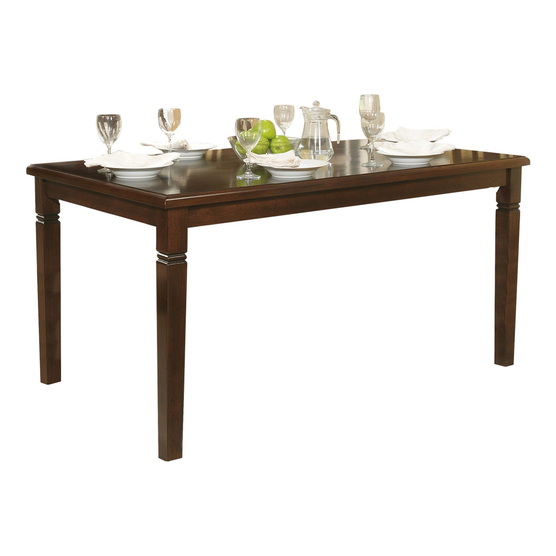 Devlin Espresso Dining Table - 2538-60 - Bien Home Furniture &amp; Electronics