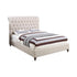 Devon Button Tufted Upholstered Full Bed Beige - 300525F - Bien Home Furniture & Electronics