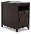 Devonsted Dark Brown Chairside End Table - T310-217 - Bien Home Furniture & Electronics