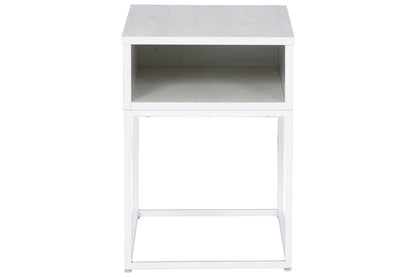 Deznee White End Table - T162-3 - Bien Home Furniture &amp; Electronics