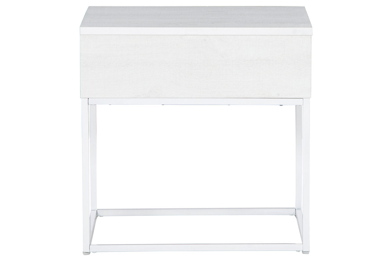 Deznee White End Table - T162-3 - Bien Home Furniture &amp; Electronics
