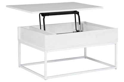Deznee White Lift Top Coffee Table - T162-9 - Bien Home Furniture &amp; Electronics