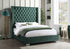 Diamond Tufted Green 6FT King Bed - HH221 King - Bien Home Furniture & Electronics