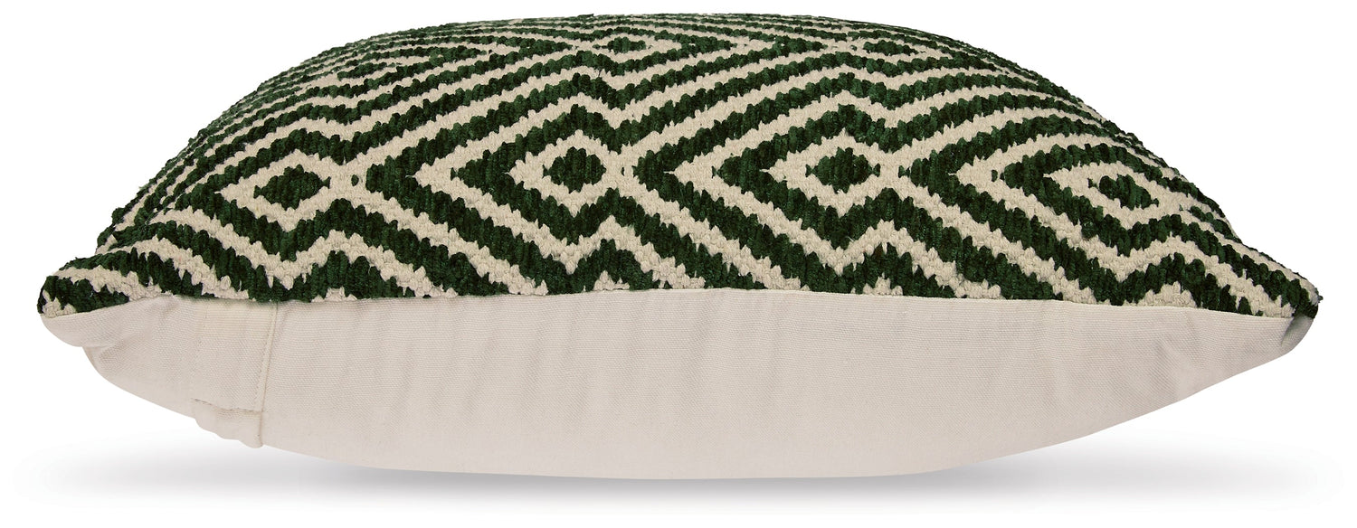 Digover Green/Ivory Pillow (Set of 4) - A1001036 - Bien Home Furniture &amp; Electronics