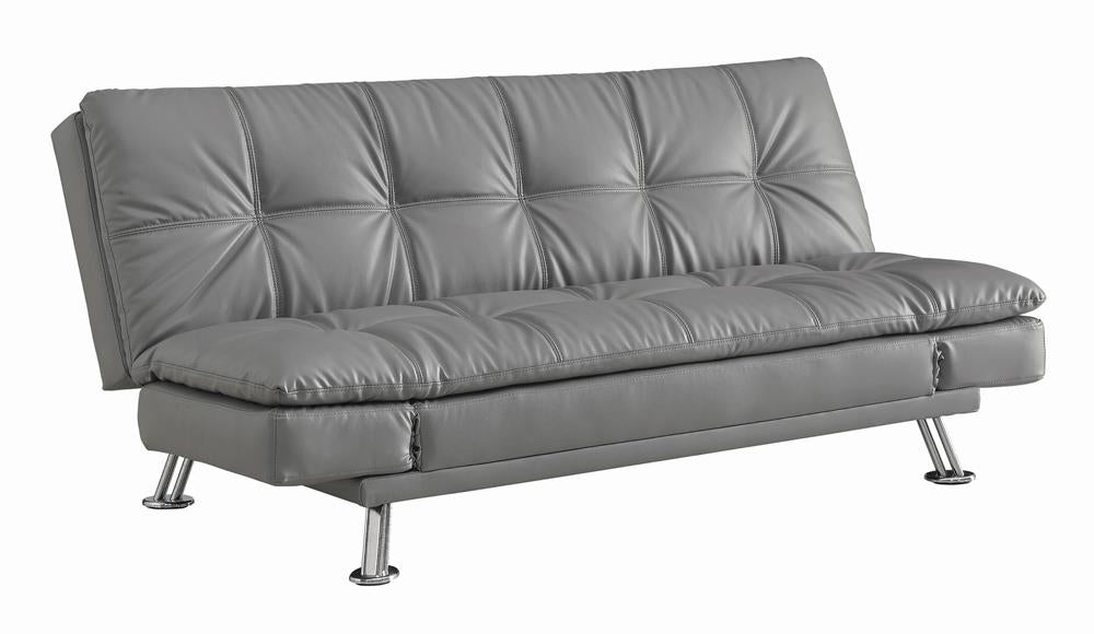 Dilleston Tufted Back Upholstered Sofa Bed Gray - 500096 - Bien Home Furniture &amp; Electronics