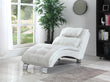 Dilleston White Upholstered Chaise - 550078 - Bien Home Furniture & Electronics