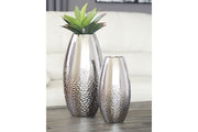 Dinesh Silver Finish Vase, Set of 2 - A2000355 - Bien Home Furniture & Electronics
