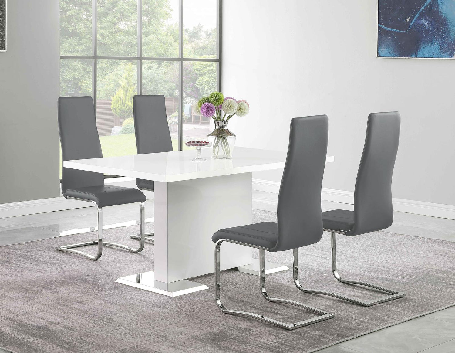 DINING TABLE 5 PC SET - 102310-S5G - Bien Home Furniture &amp; Electronics