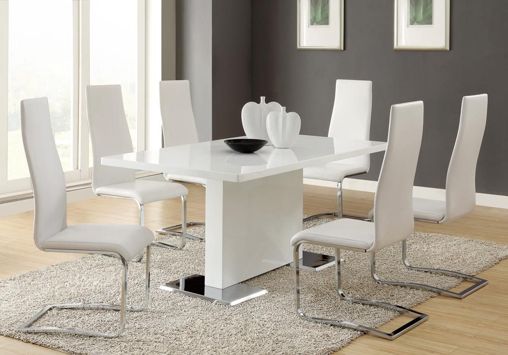 DINING TABLE 5 PC SET - 102310-S5W - Bien Home Furniture &amp; Electronics