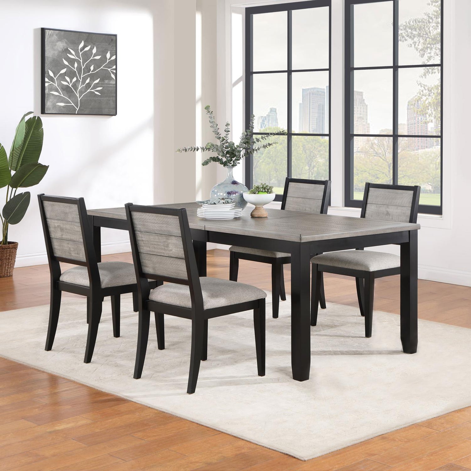 DINING TABLE 5 PC SET - 121221-S5 - Bien Home Furniture &amp; Electronics