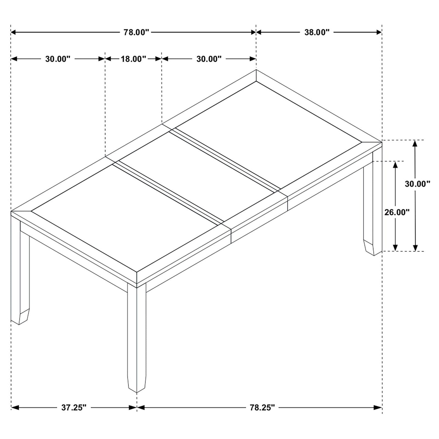 DINING TABLE 5 PC SET - 121221-S5 - Bien Home Furniture &amp; Electronics