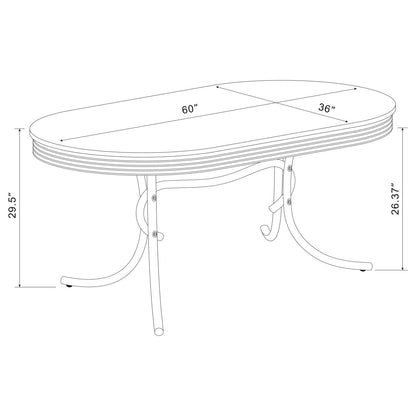 DINING TABLE 5 PC SET - 2065-S5R - Bien Home Furniture &amp; Electronics