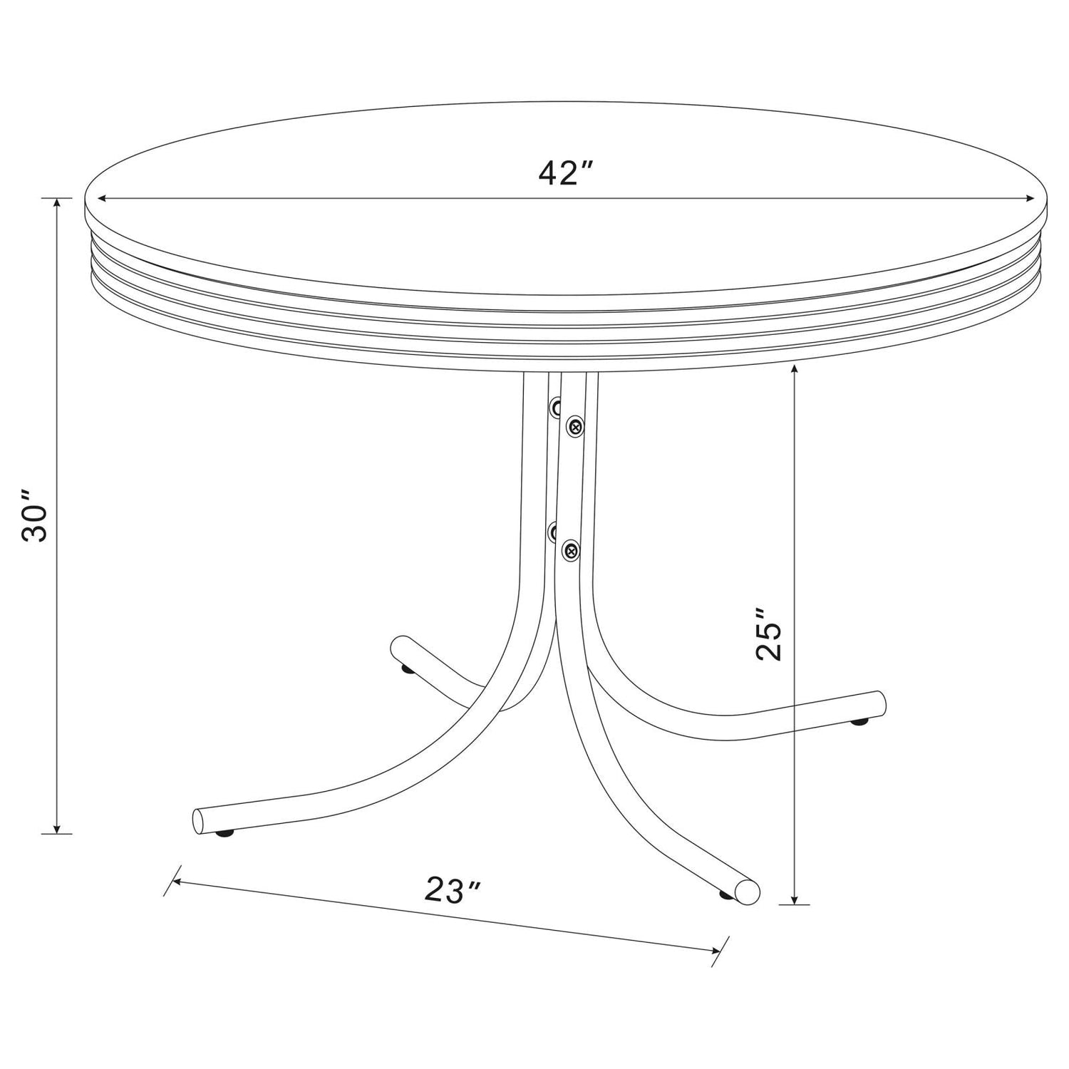 DINING TABLE 5 PC SET - 2388-S5R - Bien Home Furniture &amp; Electronics