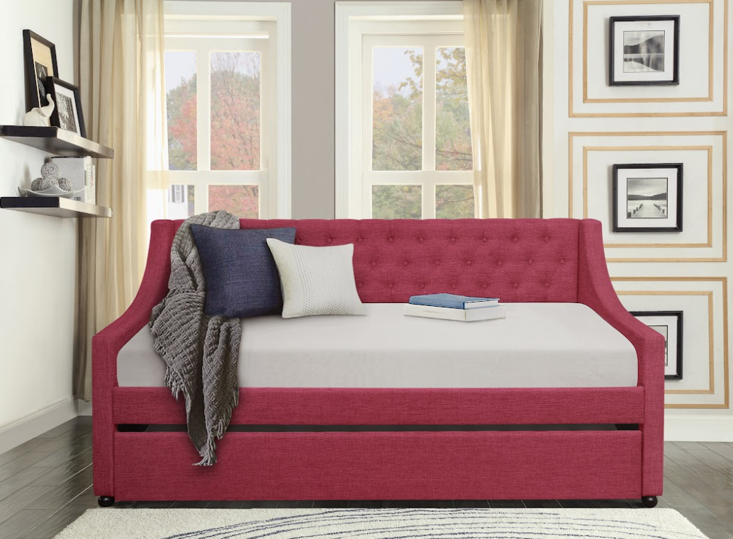 Dino Pink Daybed with Trundle - SET | SH9932PNK-A | SH9932PNK-B - Bien Home Furniture &amp; Electronics