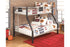 Dinsmore Black/Gray Twin over Full Bunk Bed - B106-56 - Bien Home Furniture & Electronics