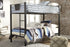 Dinsmore Black/Gray Twin over Twin Bunk Bed with Ladder - B106-59 - Bien Home Furniture & Electronics
