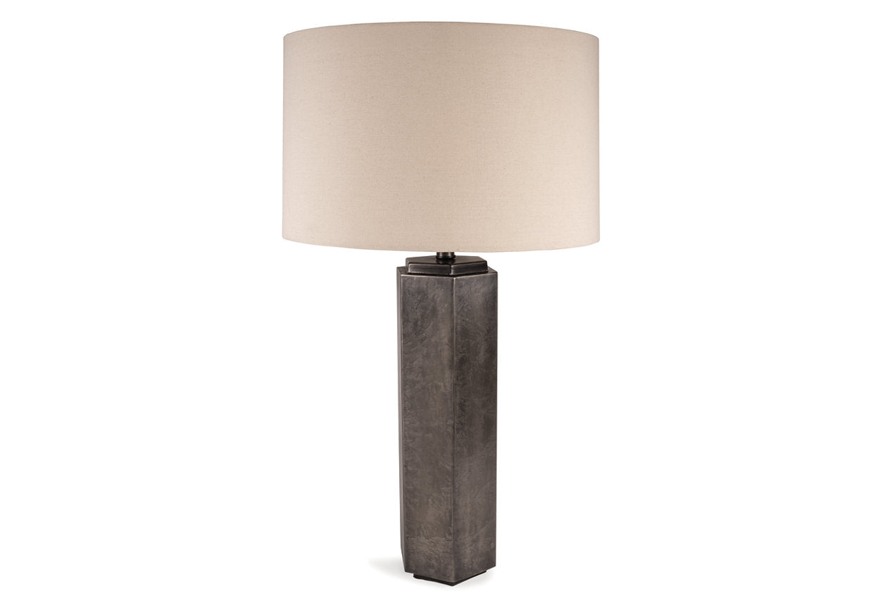 Dirkton Antique Pewter Finish Accent Lamp - L208324 - Bien Home Furniture &amp; Electronics