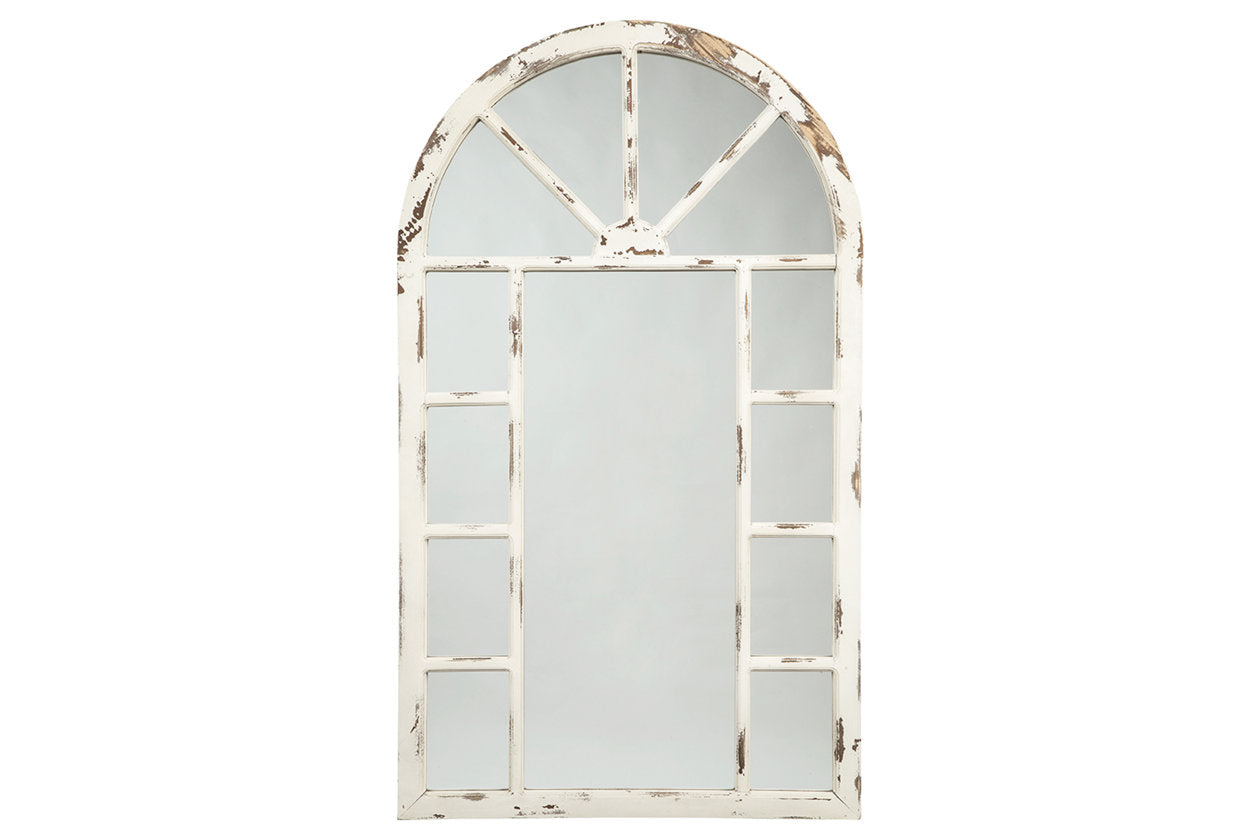 Divakar Antique White Accent Mirror - A8010069 - Bien Home Furniture &amp; Electronics
