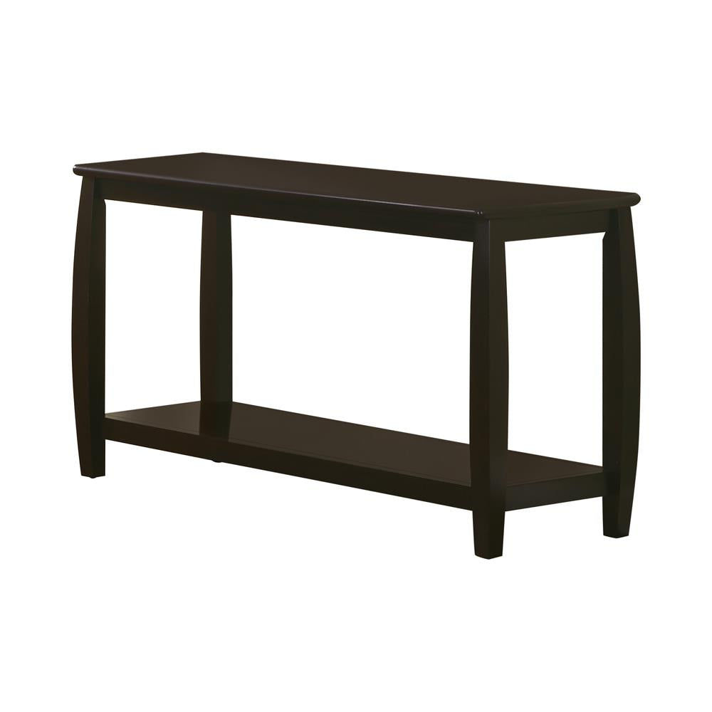 Dixon Rectangular Sofa Table with Lower Shelf Espresso - 701079 - Bien Home Furniture &amp; Electronics