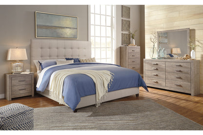 Dolante Beige King Upholstered Bed - B130-582 - Bien Home Furniture &amp; Electronics