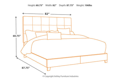 Dolante Gray King Upholstered Bed - B130-382 - Bien Home Furniture &amp; Electronics