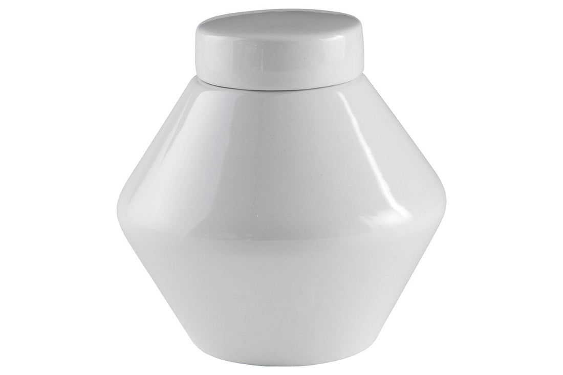 Domina White Jar, Set of 2 - A2000484 - Bien Home Furniture &amp; Electronics