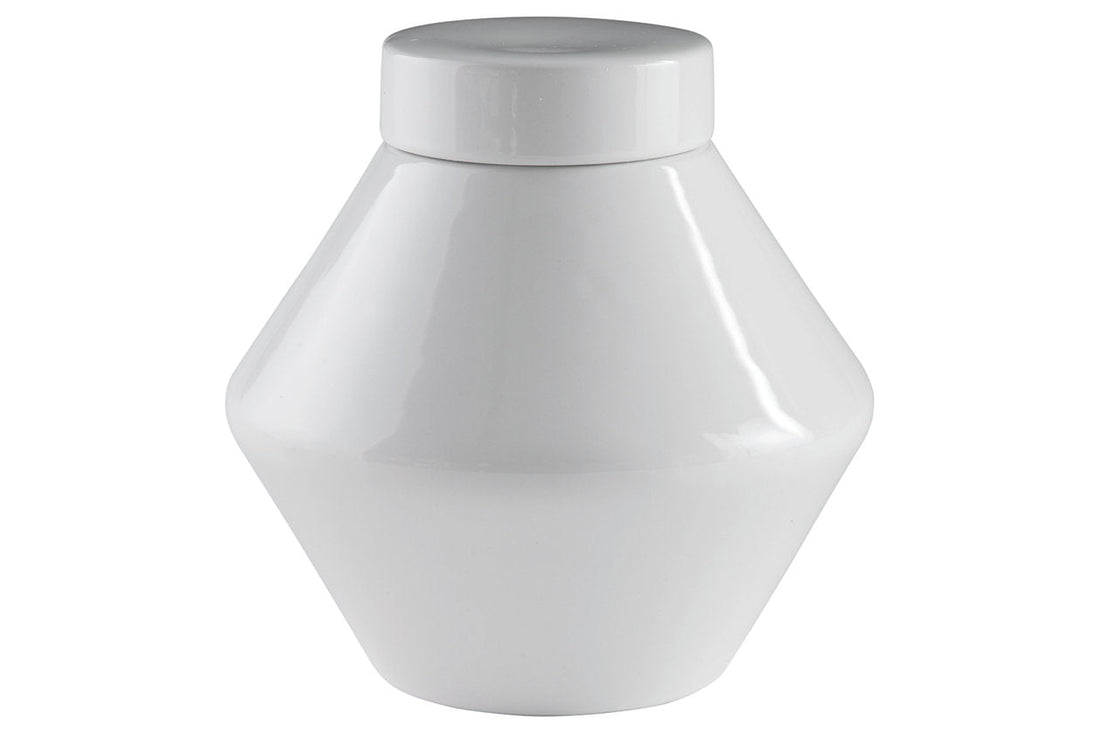 Domina White Jar, Set of 2 - A2000485 - Bien Home Furniture &amp; Electronics
