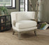 Dominic White/Weathered Gray Barrel Back Accent Chair - 902559 - Bien Home Furniture & Electronics