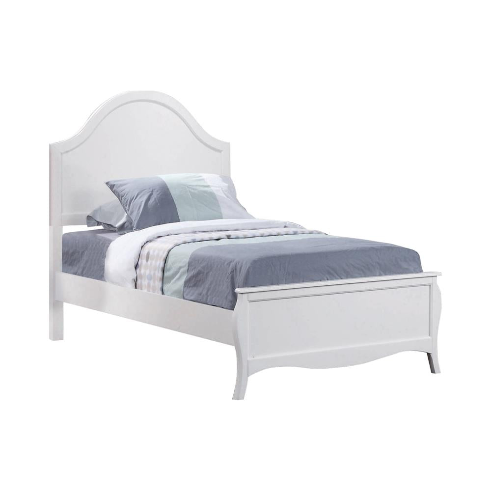 Dominique Twin Panel Bed White - 400561T - Bien Home Furniture &amp; Electronics