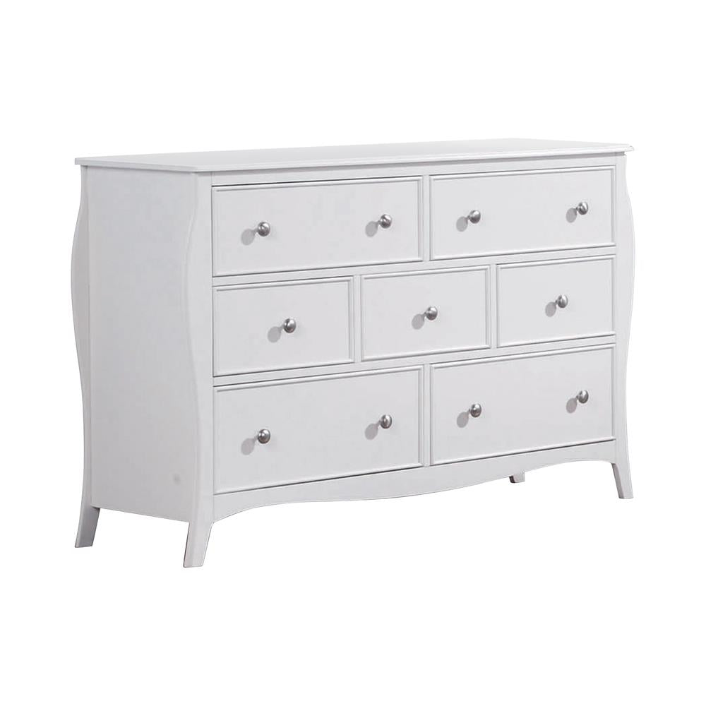 Dominique White 7-Drawer Dresser - 400563 - Bien Home Furniture &amp; Electronics
