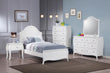 Dominique White Panel Youth Bedroom Set - SET | 400561T | 400562 | 400565 - Bien Home Furniture & Electronics