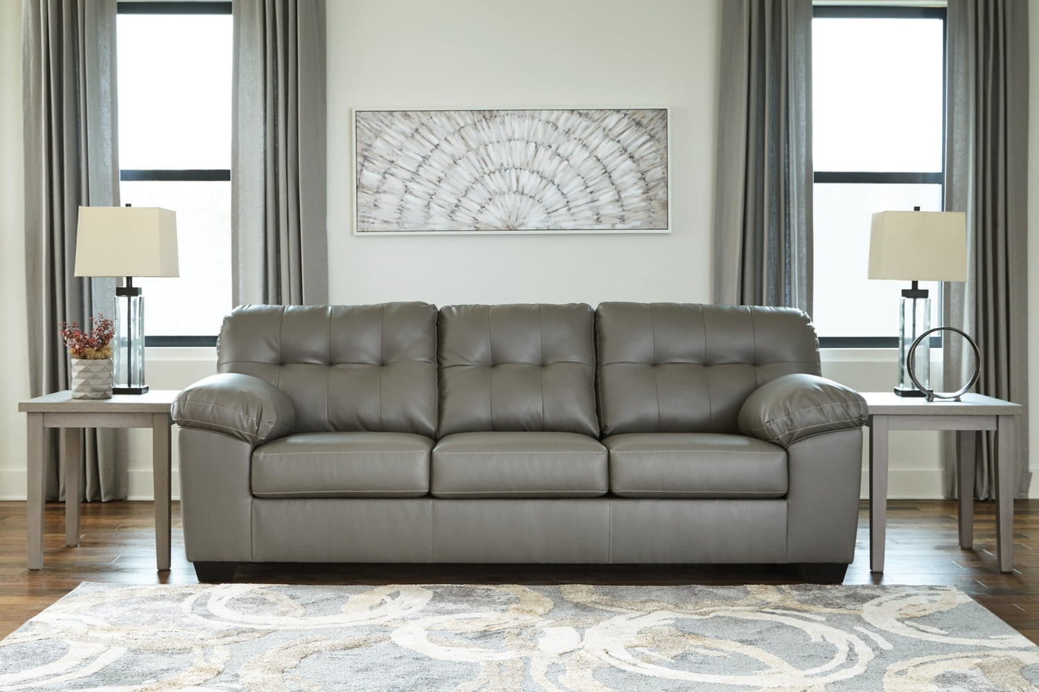 Donlen Gray Living Room Set - SET | 5970238 | 5970235 - Bien Home Furniture &amp; Electronics