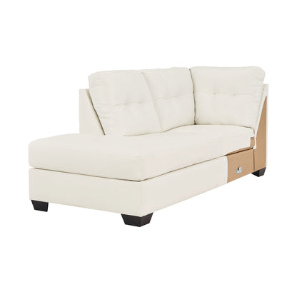 Donlen White LAF Sectional - SET | 5970316 | 5970367 - Bien Home Furniture &amp; Electronics