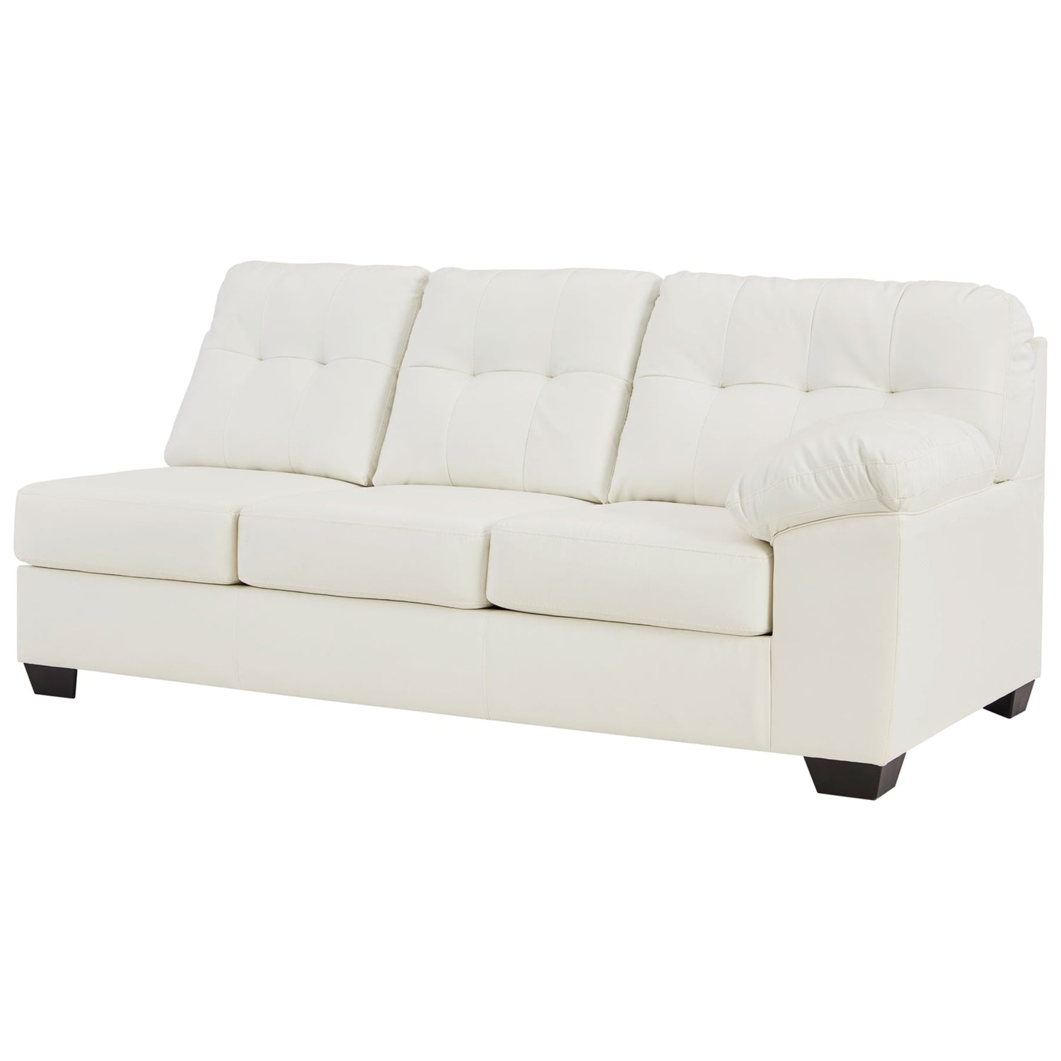 Donlen White LAF Sectional - SET | 5970316 | 5970367 - Bien Home Furniture &amp; Electronics
