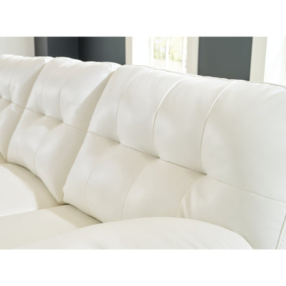 Donlen White LAF Sectional - SET | 5970316 | 5970367 - Bien Home Furniture &amp; Electronics