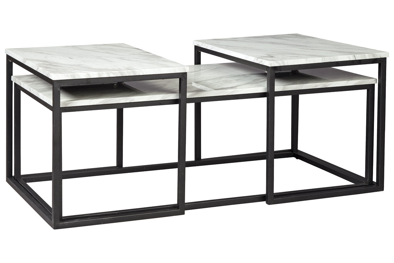 Donnesta Gray/Black Table, Set of 3 - T182-13 - Bien Home Furniture &amp; Electronics