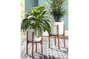 Dorcey White/Brown Planter, Set of 2 - A2000427 - Bien Home Furniture & Electronics