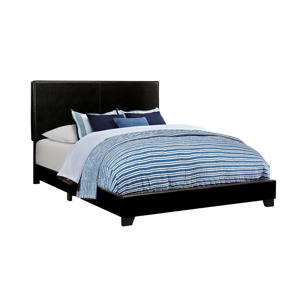 Dorian Upholstered Eastern King Bed Black - 300761KE - Bien Home Furniture &amp; Electronics