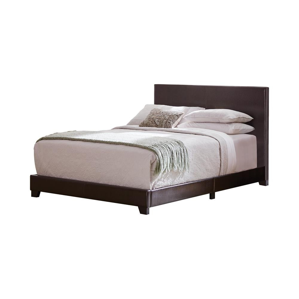 Dorian Upholstered Eastern King Bed Brown - 300762KE - Bien Home Furniture &amp; Electronics