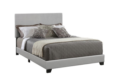 Dorian Upholstered Eastern King Bed Gray - 300763KE - Bien Home Furniture &amp; Electronics