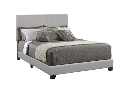Dorian Upholstered Queen Bed Gray - 300763Q - Bien Home Furniture &amp; Electronics