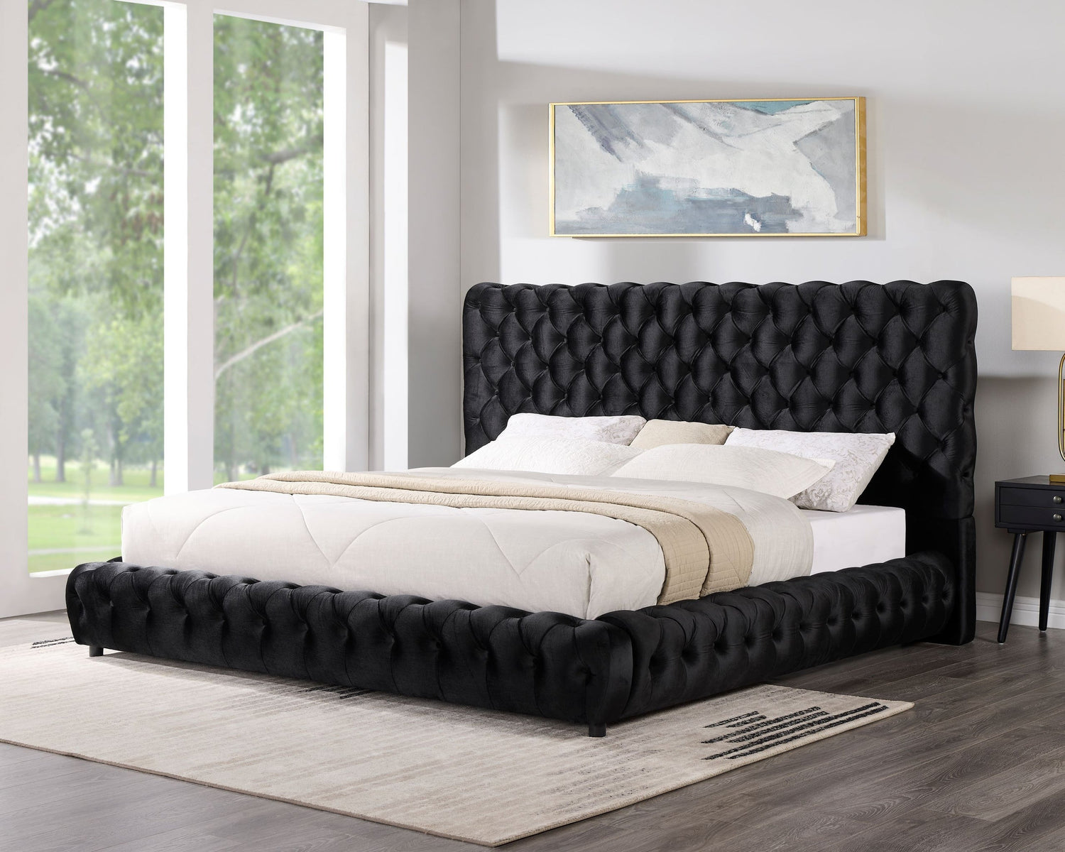 Dream Black Platform Bed - Queen, King *KING - DREAM BLACK KING - Bien Home Furniture &amp; Electronics