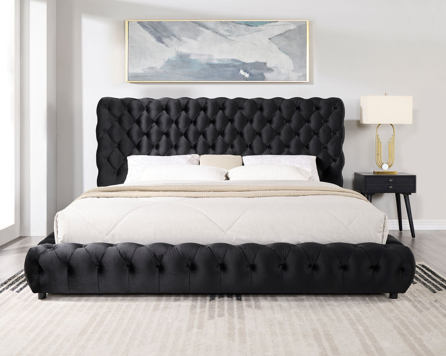 Dream Black Platform Bed - Queen, King *QUEEN - DREAM BLACK QUEEN - Bien Home Furniture &amp; Electronics