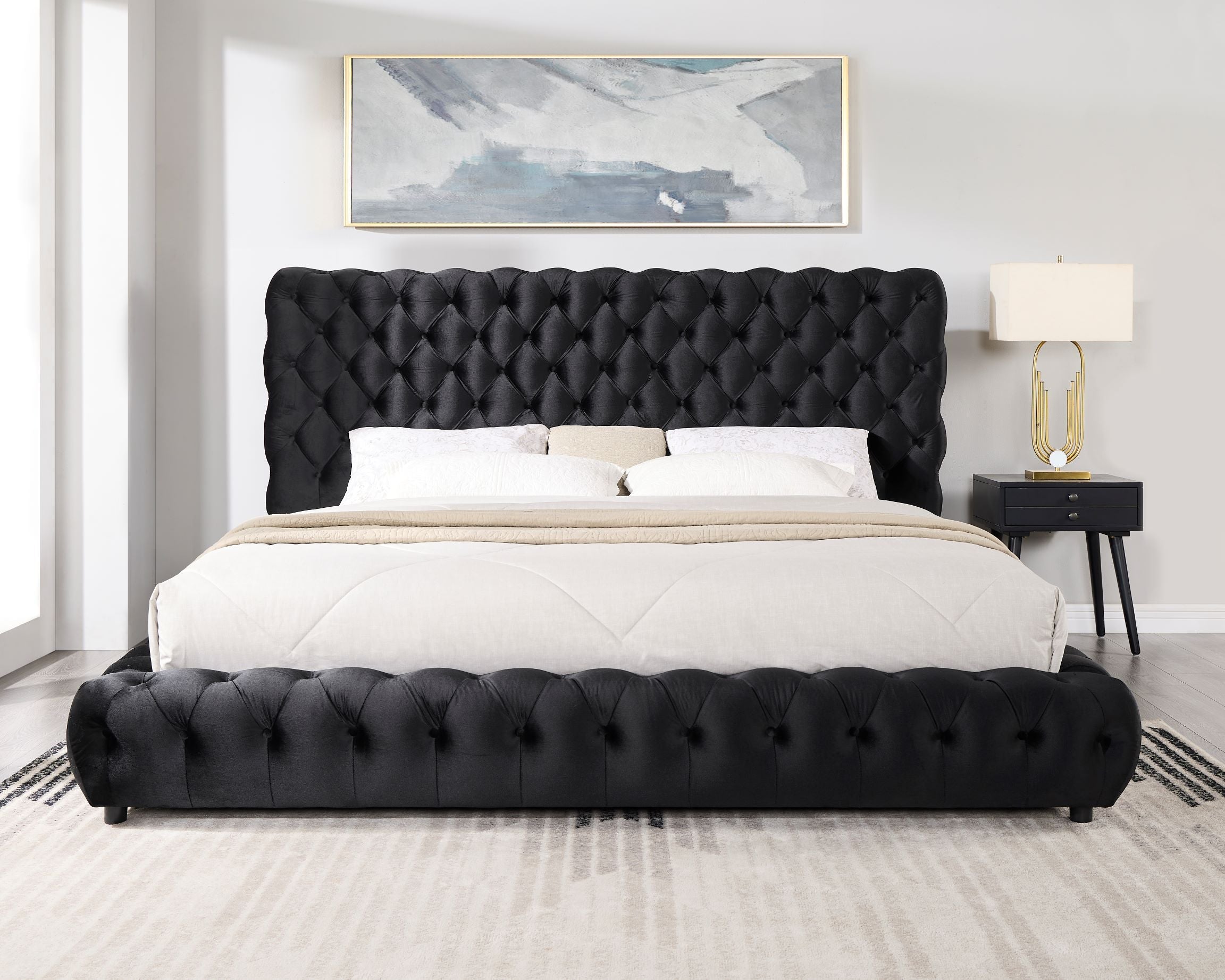 Dream Black Platform Bed - Queen, King *QUEEN - DREAM BLACK QUEEN - Bien Home Furniture &amp; Electronics