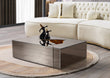 Dream Glass Bronze/Gold 3-Piece Coffee Table - DREAMBZG-GLS - Bien Home Furniture & Electronics